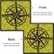 ESTART 11 Inches Metal Decorative Nautical Compass Wall Decor, Living Room Bedroom Office Porch Garden Patio Signs Wall Hanging Art Beach Theme Home Decoration (Black)